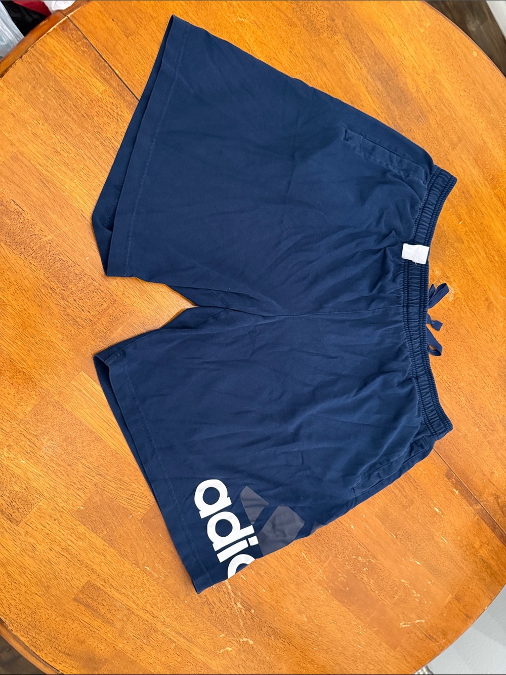 adidas Navy Blue Logo Sports Shorts xxl